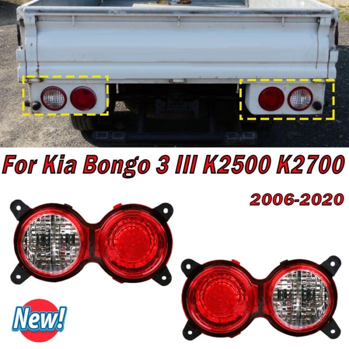 For Kia Bongo 3 III K2500 K2700 2006-2020 Car Accessories Rear Tail Light Bumper Brake Stop Lamp Re