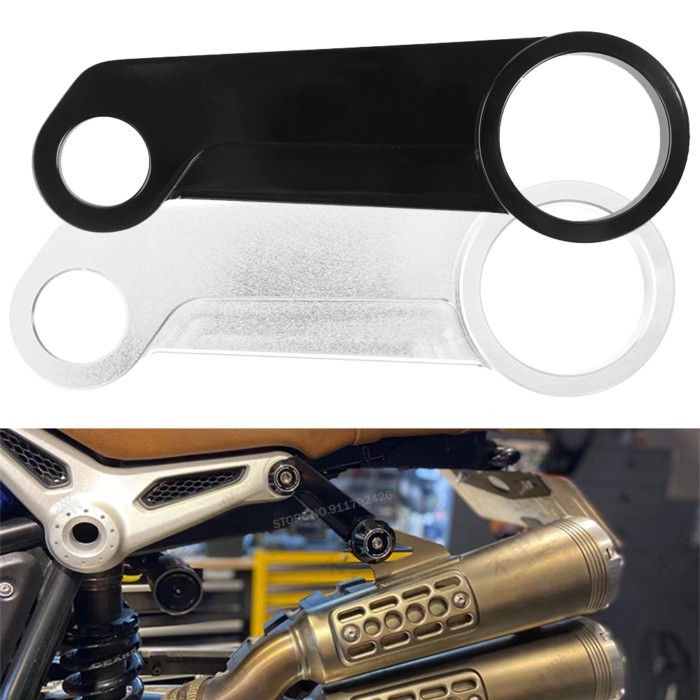 For BMW R nine T RNINET NINET R9T Scrambler Motorcycle Aluminum High Exhaust Pipe Holder Exhaust Sy