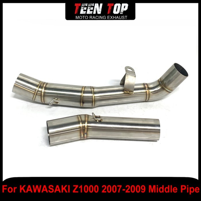 For Kawasaki Z1000 Middle Link Pipe Exhaust connection pipe Motorcycle Escape Connect Tube z1000 20
