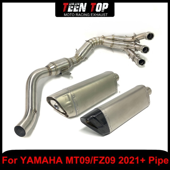 Motorcycle Escape Full Exhaust System Stainless Steel For Yamaha MT09 FZ09 Exhaust Elbow MT 09 2021