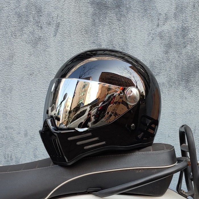 ORZ Full Face casco moto Helmet Vintage Chopper Retro Helmet capacete de motocicleta modular helmet