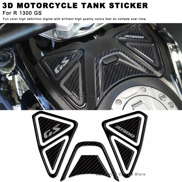 Waterproof Protective Sticker Motorcycle Tank Protection Sticker 3D Motorcycle Sticker For BMW R130