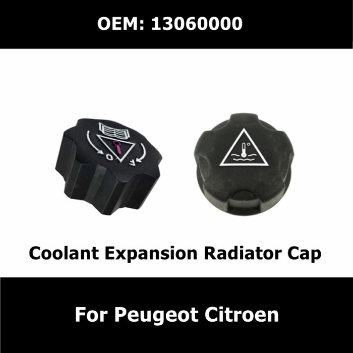 Coolant Expansion Radiator Cap 13060000 For Citroen C4 C5 C6 C8 DS3 DS4 Peugeot 106 107 206 306 307