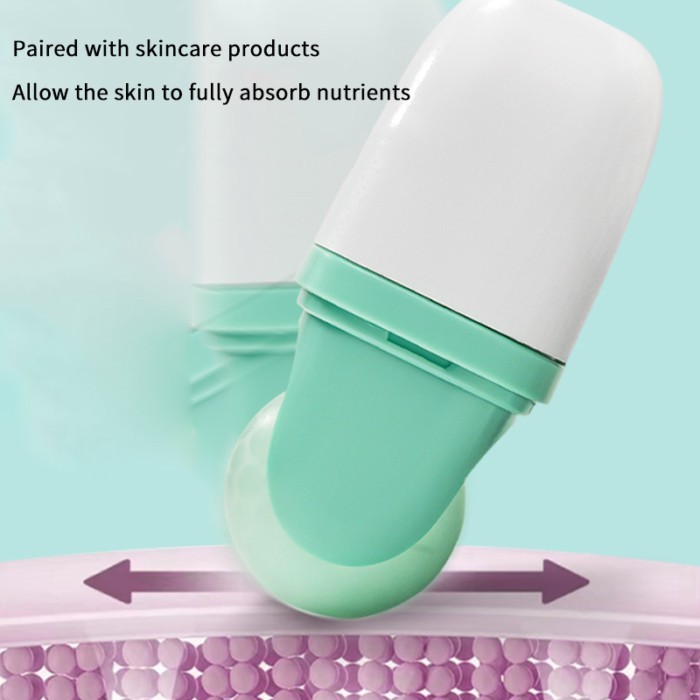 Double Head Ice Roller For Face Eye Puffiness Migraine Pain Relief And Minor Injury Facial Cold The