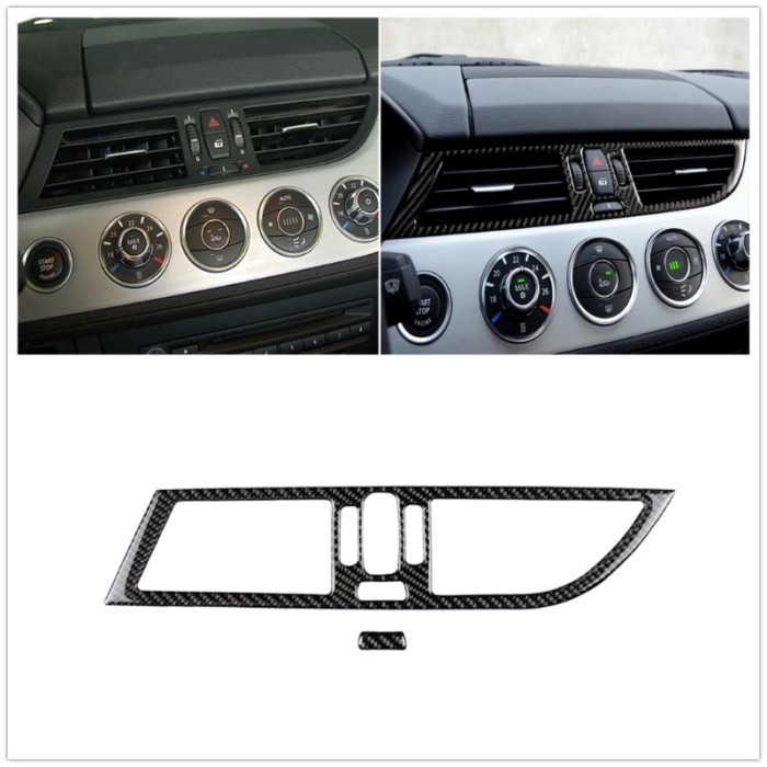 Center A/C Air Outlet Vent Frame Trim Car Conditioning Grille Bezel Cover Sticker For BMW Z4 E89 20