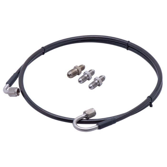 Master To Slave Cylinder Complete Stainless Clutch line kit With An3 Fittings For 06-15 Honda Civic