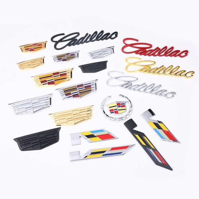 · · จัดส่งทันที · โลโก้รถ Cadillac V ATSL XTS CT6 XT4 CTS XT5 XT6 Logo Modified Metal Decorative Car