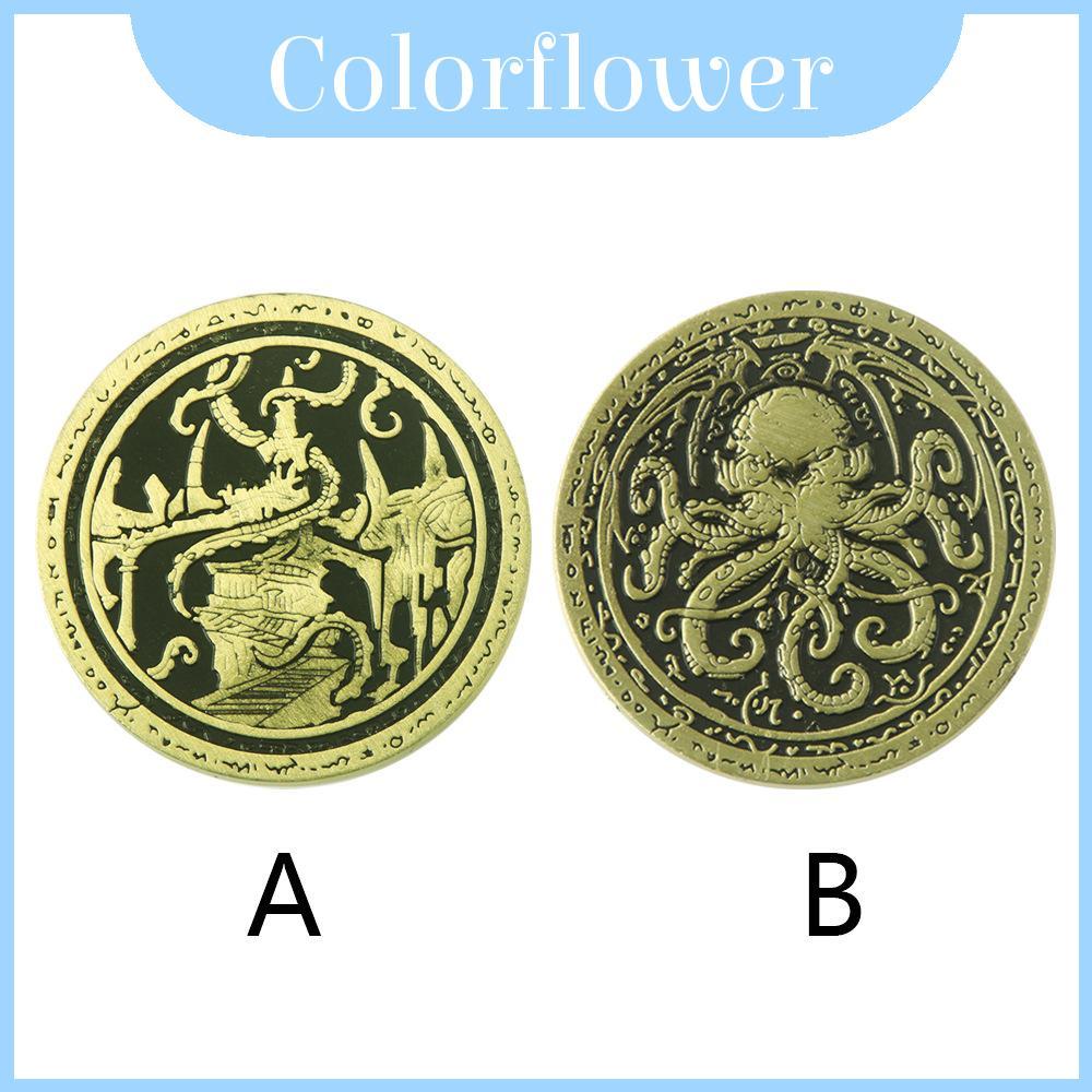 เหรียญ Cthulhu Mythos จี้โลหะผสมสังกะสีสําหรับ Themed Gift Collectors และ Item