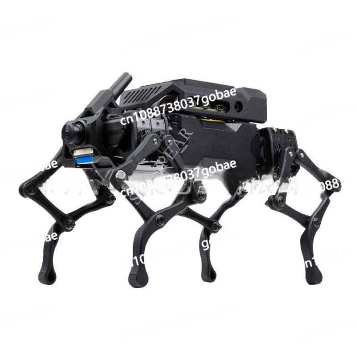 Based on ESP32 and PI4B High Degree of Freedom Bionic Robot Dog Facial Recognition Color Tracking,