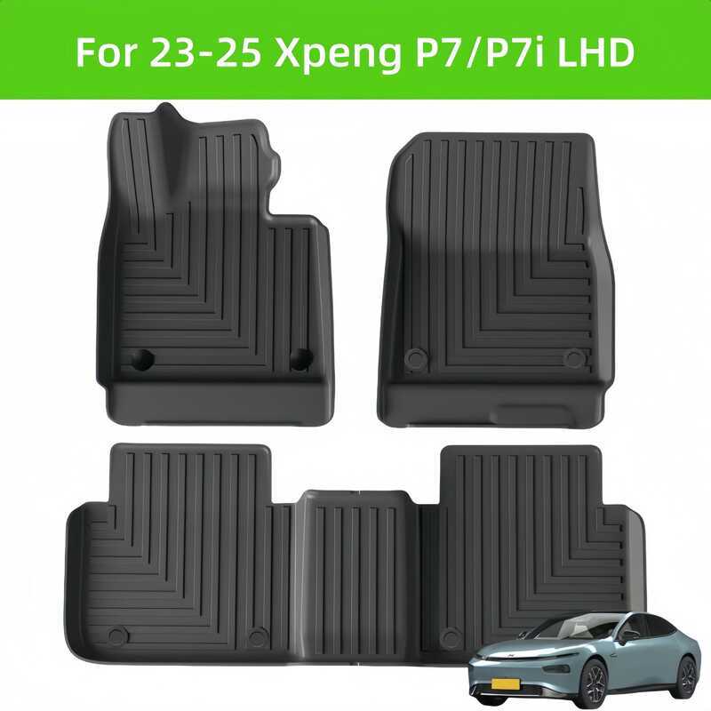 สําหรับ 23-25 Xpeng P7/P7i LHD TPE พรมปูพื้นรถยนต์/ด้านหลัง