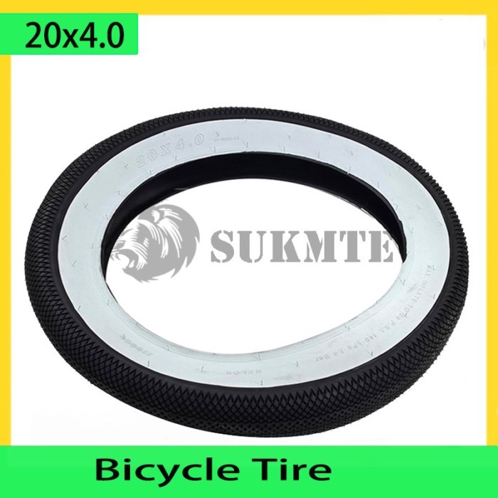 INNOVA 20x4.0  Bicycle Tyre Beach Bike Tire 20*4.0 City Fat Tyres Snow Bike Tires white edge