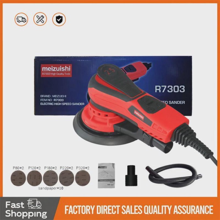 350W Car Polishing Machine Variable Speed Polisher DA 6inch 2.5/5mm Orbit Dual Action Auto Polisher