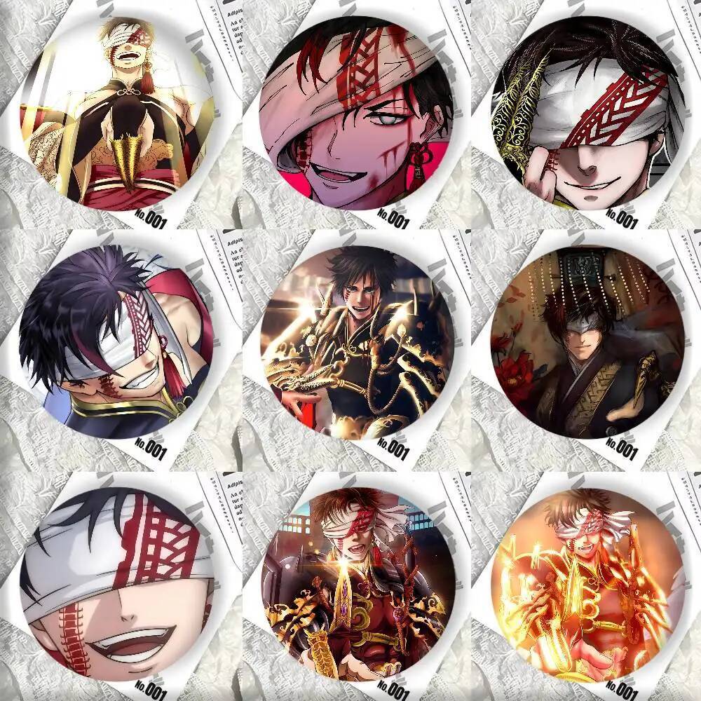 อุปกรณ์เสริม R-Record of Ragnarok ภาพพิน Qin Shi Huang สำหรับกระเป๋าเป้และเสื้อผ้า