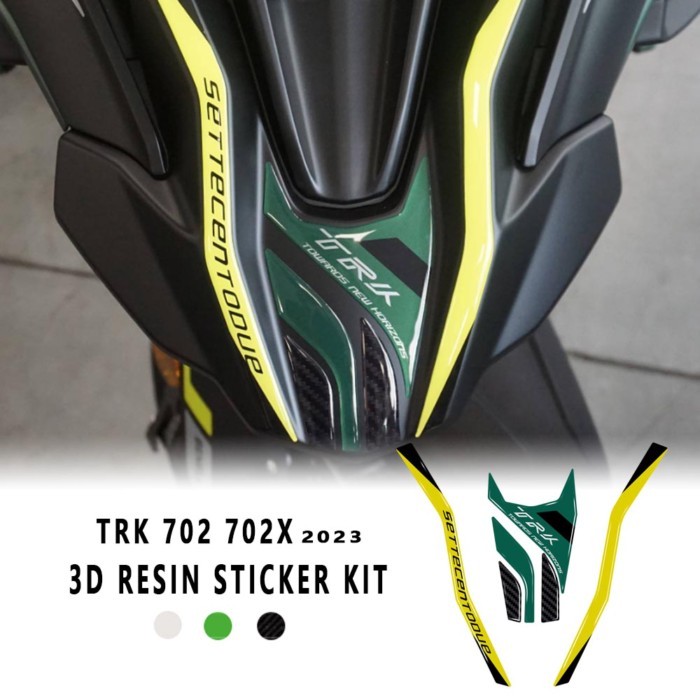 NEW TRK702X Sticker 3D Gel Epoxy Sticker Kit 3D Motorcycle front end Protection Sticker For Benelli