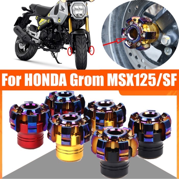 For HONDA GROM MSX125 SF MSX 125 SF 125SF MSX125SF Motorcycle Front Rear Wheel Axle Fork Crash Slid