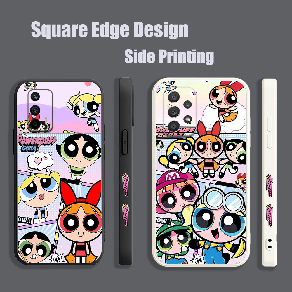 ปลอกสําหรับ OPPO A71 F9 Pro Reno6 Z Reno5 A94 A8 A31 2020 A1K A7X Animated Series Powerpuff Girls OY