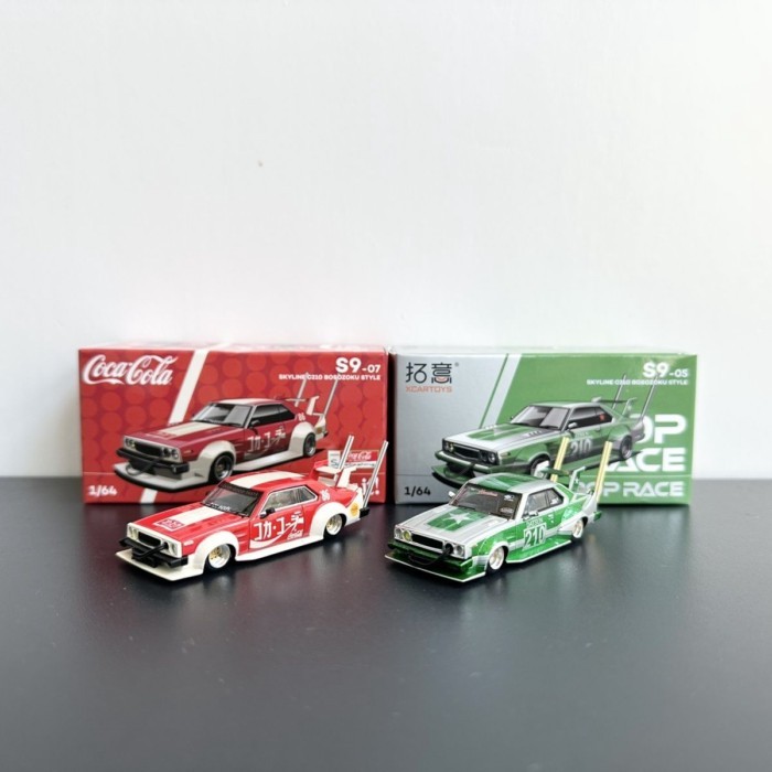 คลังสินค้าพร้อม 1: 64 Nissan Skyline Skyline GTR Tuoyi POPRACE จําลองรถรุ่นเครื่องประดับ