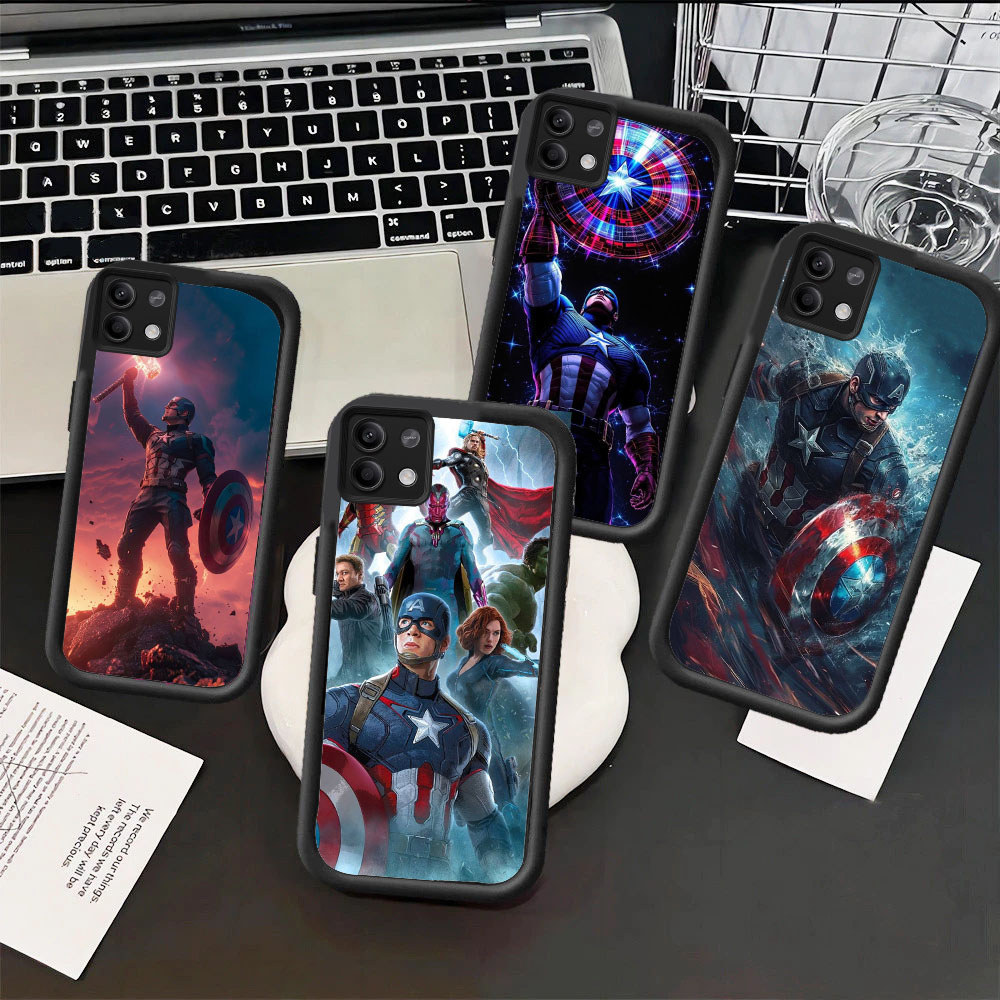WB51 Marvel กัปตันอเมริกาปลอกสําหรับ Hp ชุบ Xiaomi Redmi Poco หมายเหตุ 11T 3 M3 M6 10 12 NEO 11S Tur