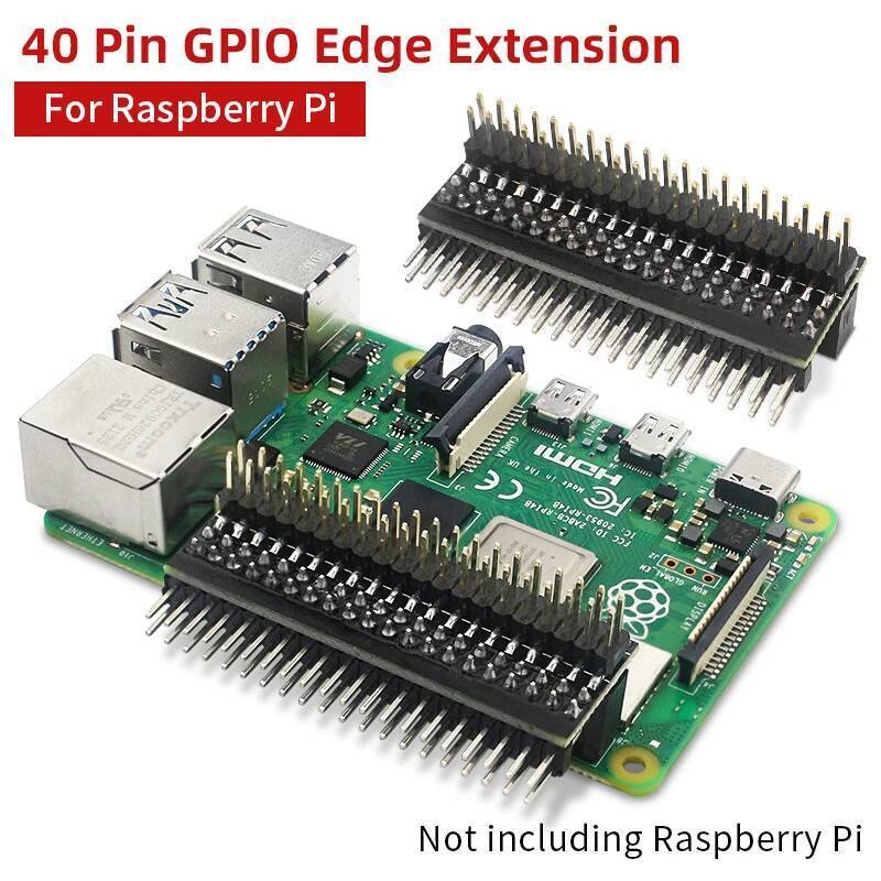 Raspberry Pi 40 Pin GPIO Extension Header คู่แถวมุมขวา GPIO Edge Extension Connector สําหรับ Pi 4B 3