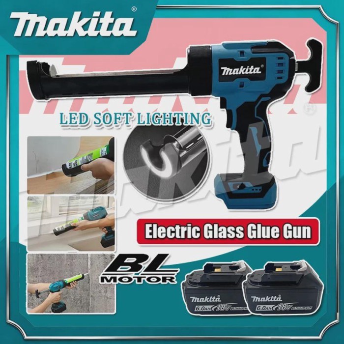 Makita Electric Glass Glue Gun Cement Glass Adhesive Glue Seal Sealant Tool Wireless Glass Doors Wi