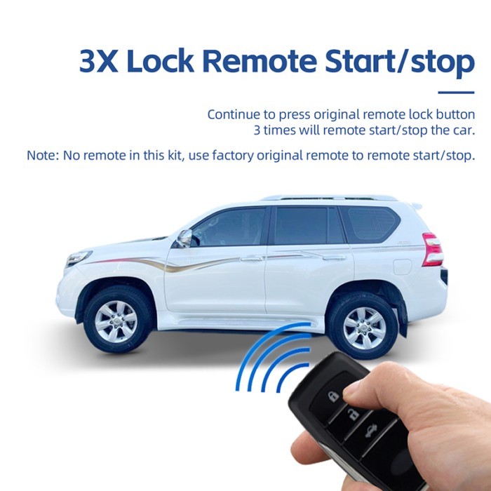EASYGUARD Remote Starter Kit for Toyota Prado 2011-2017 with oem push button ONLY Plug and Play 3X