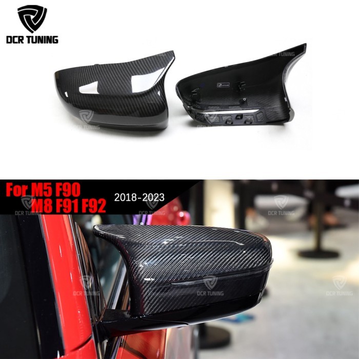 Dry Carbon Fiber Mirror Cover For BMW M5 F90 M8 F91 F92 Performance 2018 2019 - 23  Competition Rep