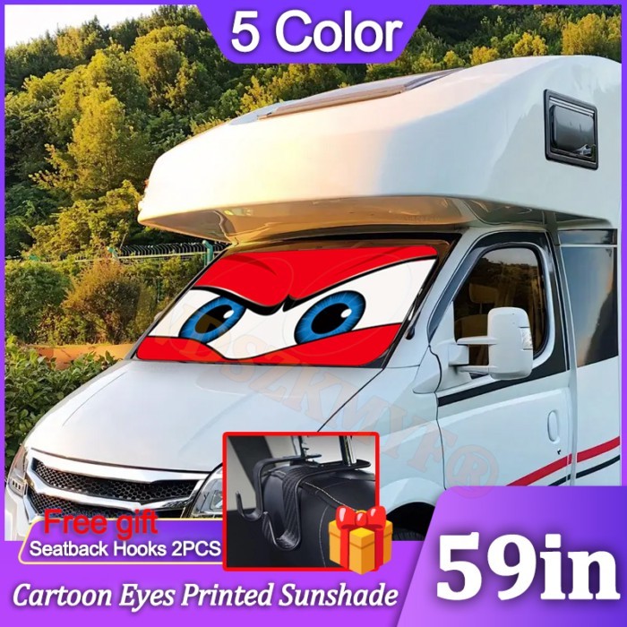Gift 150cm Cartoon Big Eyes Car Sunshade Car Windshield Automotive Accessories Car Protection Windo