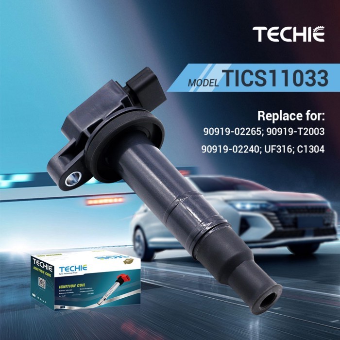 1PC Ignition Coil TICS11033 Replace for 90919-02265 90919-T2003 90919-02240 UF316 C1304 Fit with To