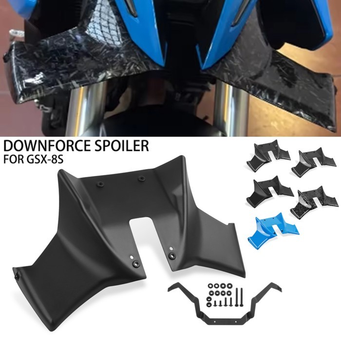 For SUZUKI GSX-8S GSX 8S Front Spoiler Sport Naked Downforce Spoilers Aerodynamic Winglet Deflector