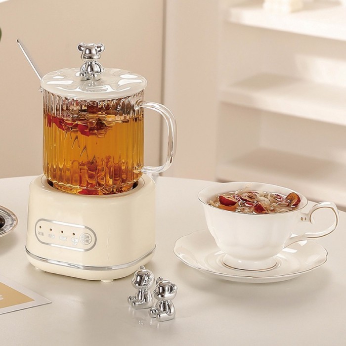 360W Multifunctional Health Cup Electric Kettle Office Glass Teapot Kettle Mini Electric Stew Cup A