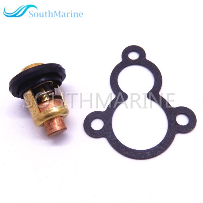 Boat 66M-12411-00 66M-12411-01 Thermostat and 68D-E2414-A0 67D-12414-A0 Gasket for Yamaha F4A F4B F