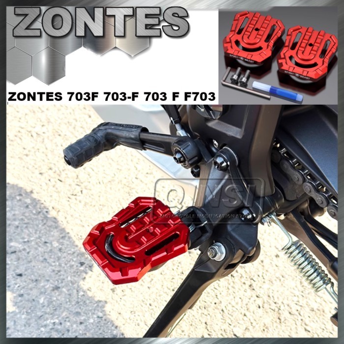 FOR ZONTES 703F 703-F 703 F F703 Motorcycle Pedal Enlarged Anti-slip Front Left and Right Pedals Th