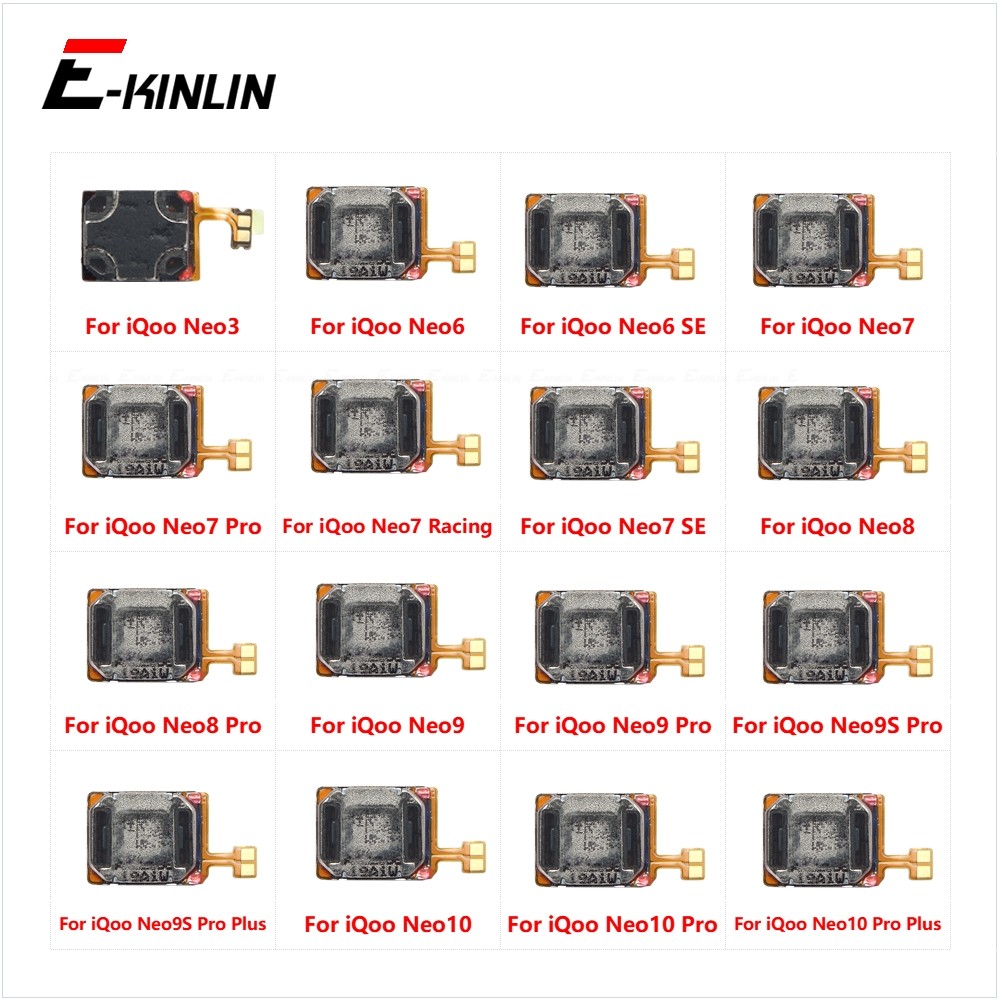 Top Ear Speaker Receiver Earpieces Flex Cable สําหรับ Vivo iQoo 10 Pro 11 11S 8 7 Legend 5 3 5G อะไห