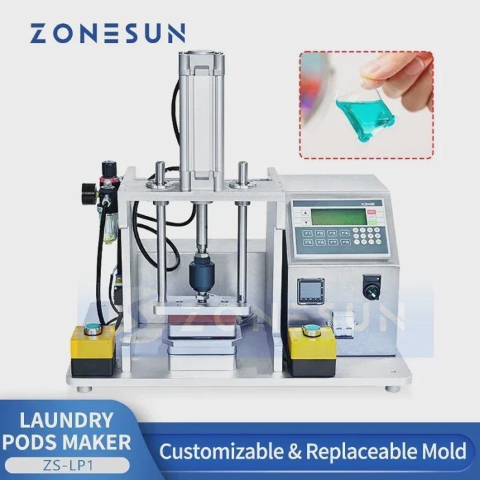 ZONESUN Industrial Laundry Pods Sample Maker Washing Pods Filling Sealing Machine Packaging Equipme