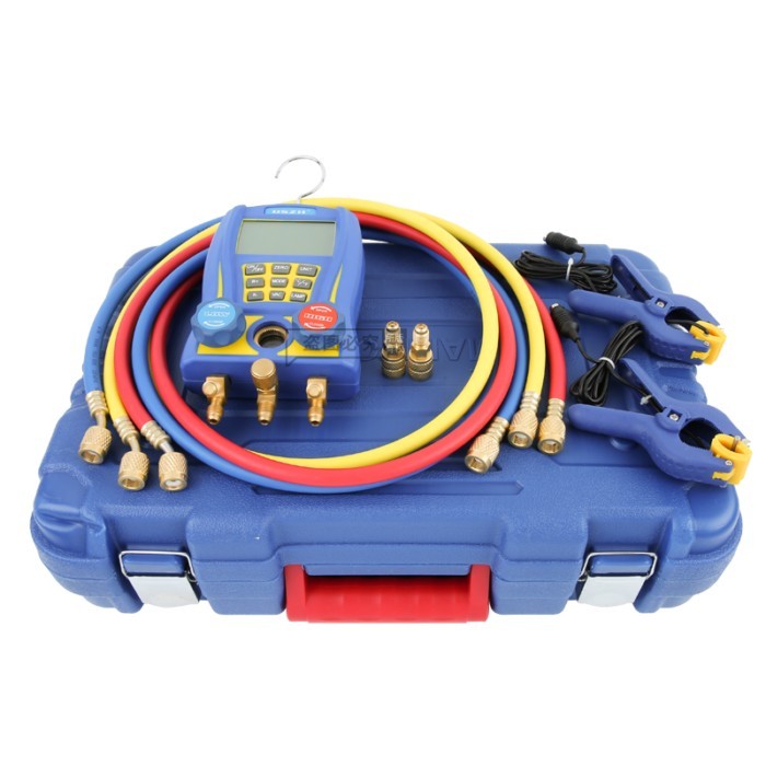 DSZH WK-6889Refrigeration Pressure Gauge Digital Manifold Pressure Gauge Vacuum Pressure Temperatur