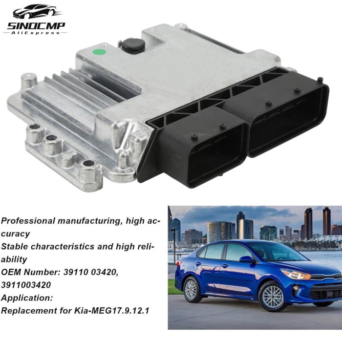 Engine Computer Board ECU A04 3911003420 39110-03420 For KIA -MEG17.9.12.1 Engine Components Comput