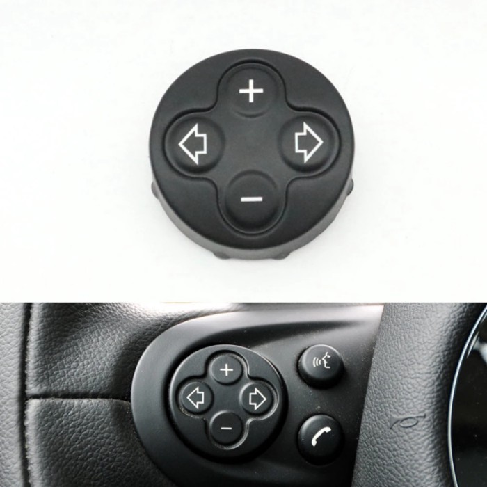 Steering Wheel Button Lid Volume Adjustment Cruise Switch Control Cover For BMW MINI Cooper R55 R56