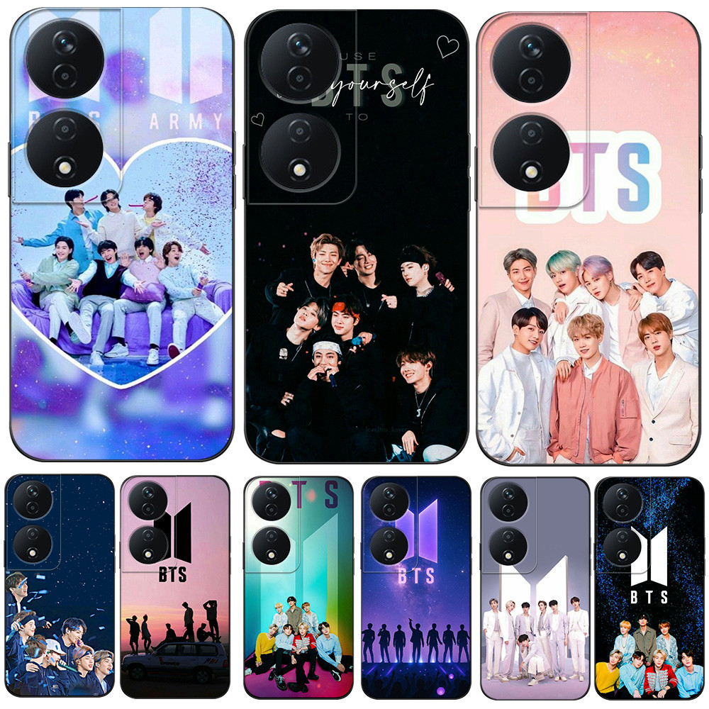 สําหรับ Honor X7B 4G 5G กรณีซิลิคอนโทรศัพท์ปกหลังซิลิคอนนุ่มสีดํา tpu กันกระแทก RM Jin Suga J-Hope J