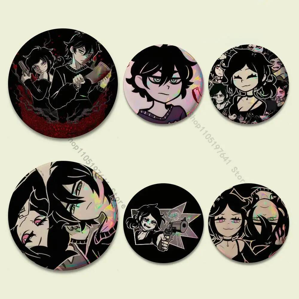 เข็มกลัดสร้างสรรค์ Ashley Graves Leyley Coffin Badges พร้อมป้ายกระเป๋า ของประดับพิเศษสำหรับของขวัญเพ