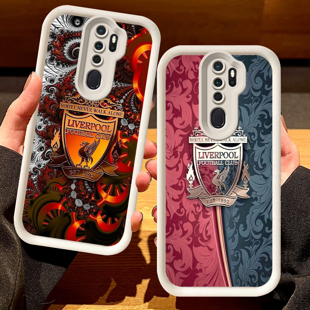 G-79 L_LIVER_POOL Casing สําหรับ OPPO A9 A5 2020 F11 Reno 2F 2Z Pro สีดําและสีขาว