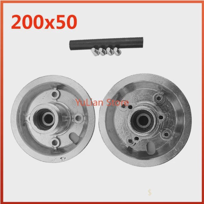 200x50 Wheel Hub Aluminium Alloy rims 6200 bearing use 8" tire Electric Scooter tyre fit E-Scooter