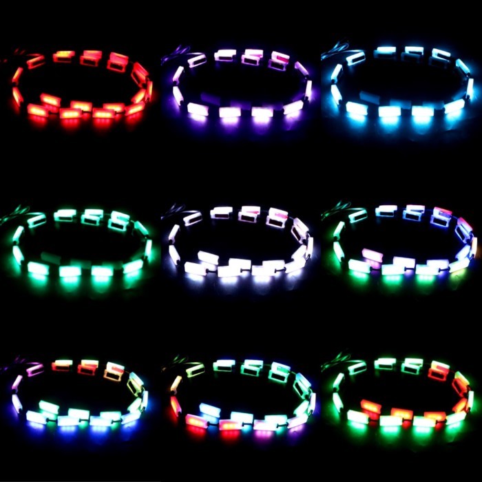 Car-Styling Auto Atmosphere Lamps Sound Music Control Car RGB LED Strip Light Car Interior Lights D