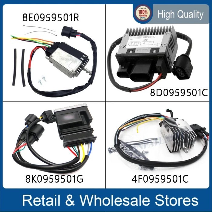 High Quality Brand New Engine Cooling Fan Control Unit Module 8K0959501G 4F0959501C 8D0959501C 8E09