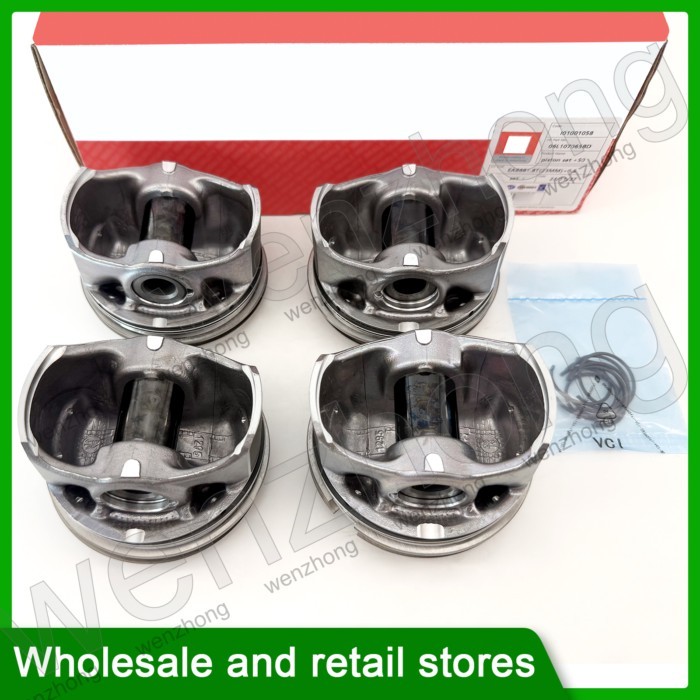I01001058 06L107065BD 06H107065DL EA888 1.8 23MM Modified Engine Piston & Piston Ring Kit For A4 A5