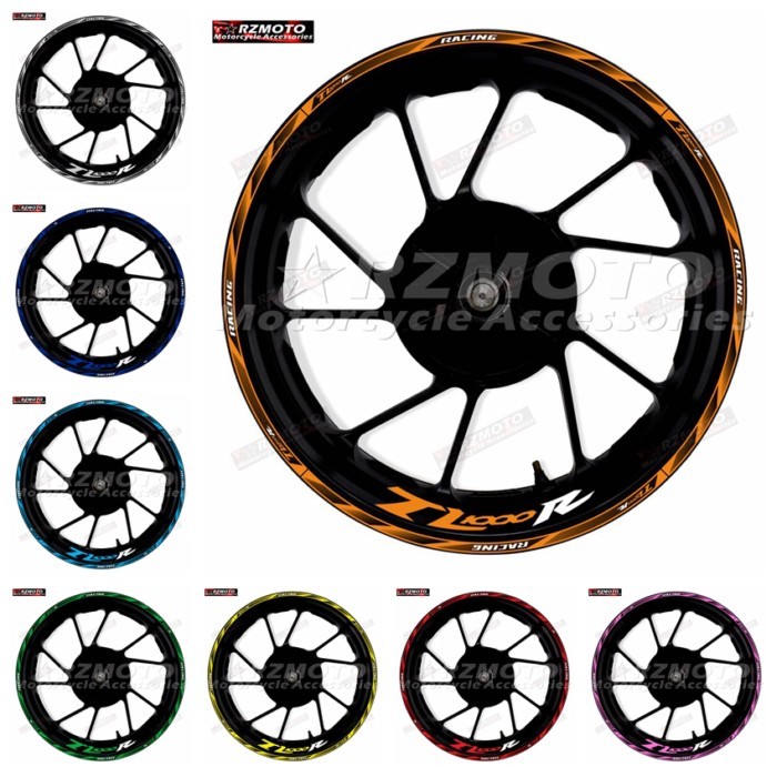 For TL1000R Motorcycle Wheel Logo Decorative Decals 17 Inch Wheel Frame TL1000R Wheel Rim Reflectiv