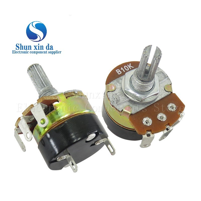 WH138-1 ยาว 20MM B5K B10K B20K B50K B100K B250K B500K Ohm ปรับความต้านทานความเร็วพร้อมสวิทช์ potentiometer
