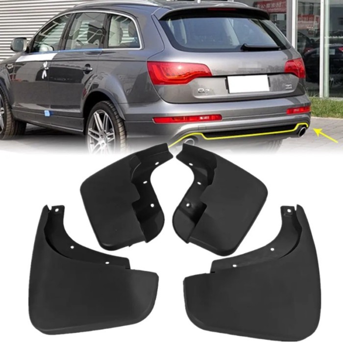 4Pcs/set Mud Flaps Splash Guards For Audi Q7 Sports 2006-2015 Accessories Front Rear Wheel Mudguard