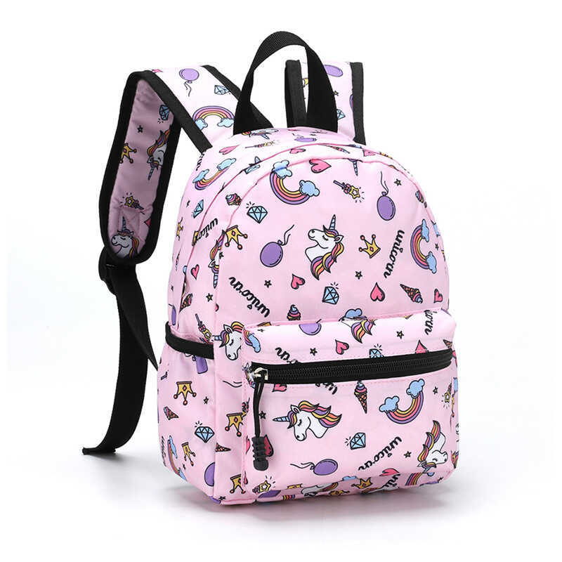 C Children's Cartoon Dinosaur Backpac For Kindergarten Cute Unicorn Schoolbag Kids Book Bags Boys G