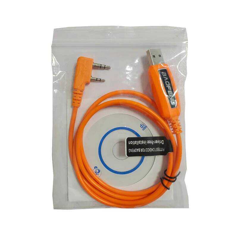 ▥ สายการเขียนโปรแกรม USB พร้อม CD สําหรับ  Uv-5R 10R 82 K5 PLUS K61 Bf-888S Uv-25 5Rh PR