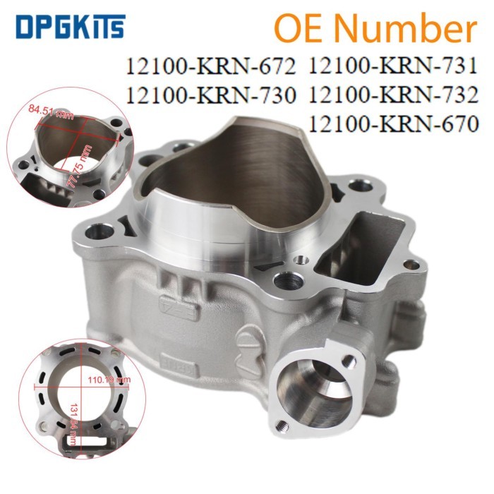 12100KRN672 12100KRN730 12100KRN731 12100KRN670 78MM Auto Standard Bore Cylinder Jug For Honda CRF2